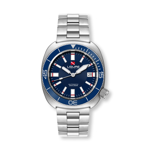 LWT210011 Ligure With Stainless steel bracelet and sunburst dial render