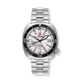 LWT21008_Founders_Edition_GMT wristwatch with a white face on a white background