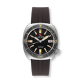 Ligure Cappuccino LWT23008-A with black coffee dial and Cappuccino colored indices and cappuccino silicone strap